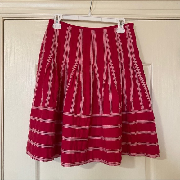 Talbots Red Striped Skirt - Picture 1 of 7